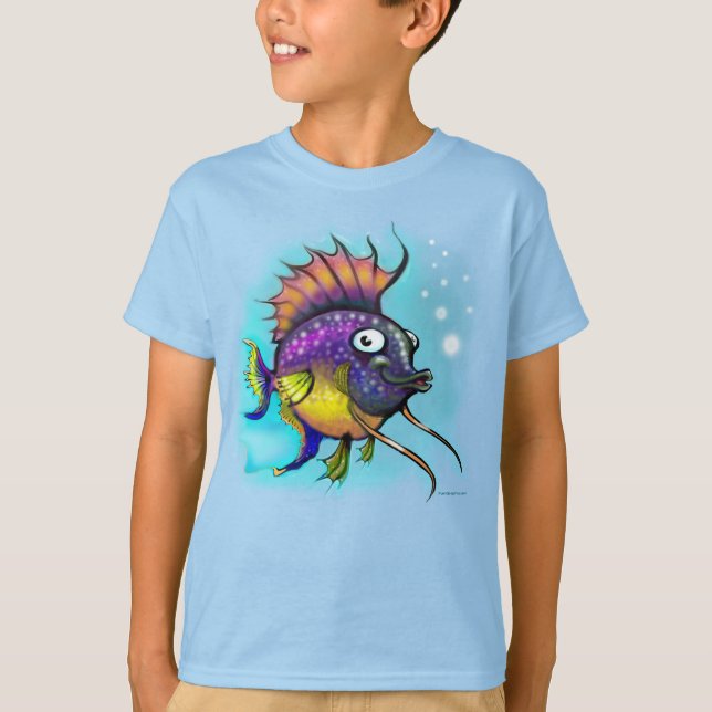 T-Shirt de Peixe Arco-Íris (Frente)
