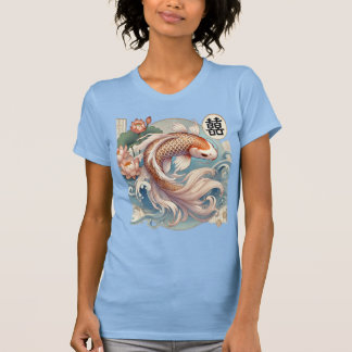 T-Shirt de Peixes de Koi Vibrant