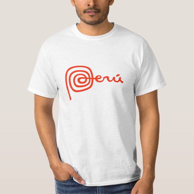 T-shirt de Peru do logotipo (Frente)