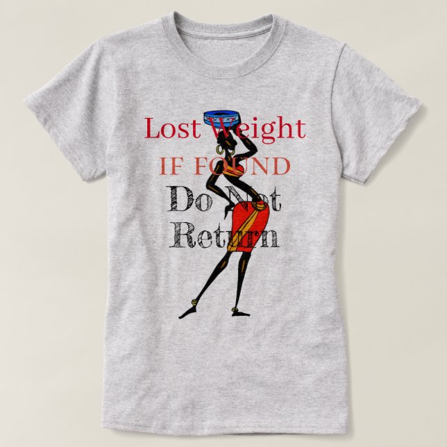 T-Shirt de Peso Perdido (Frente do Design)