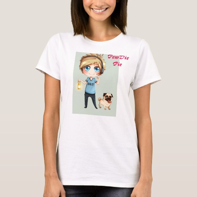 T-shirt de PewDiePie do Anime (Frente)