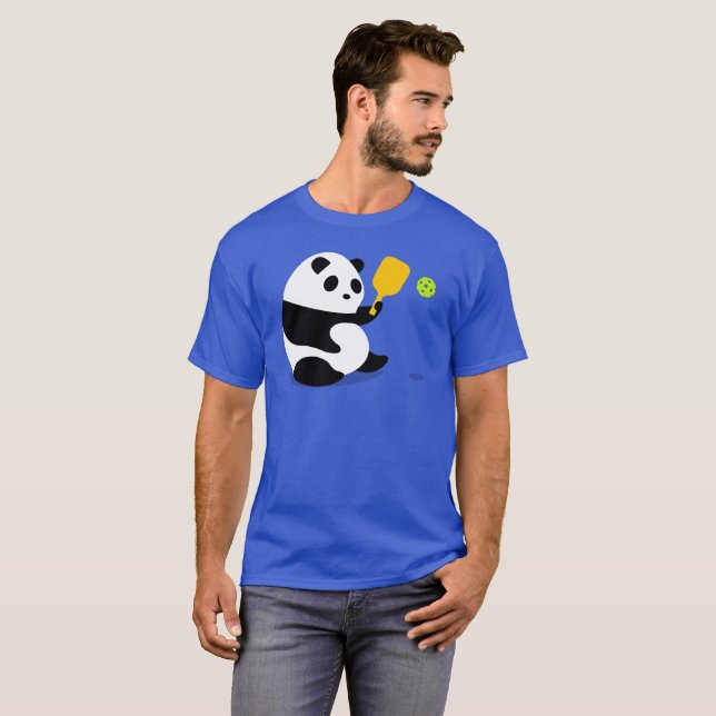 T-shirt de Pickleball: De "panda Pickleball " (Frente Completa)