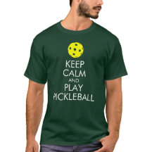 T-shirt de Pickleball: Mantenha a calma e o jogo
