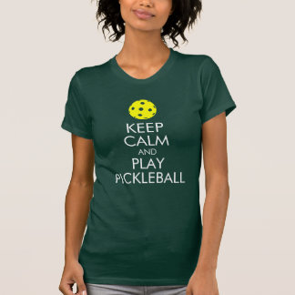 T-shirt de Pickleball: Mantenha a calma e o jogo