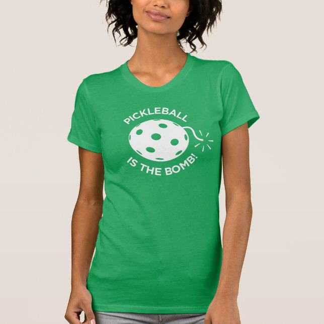 T-shirt de Pickleball: "Pickleball é a bomba! " (Frente)