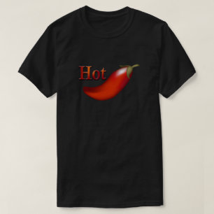 T-shirt de pimenta quente preta