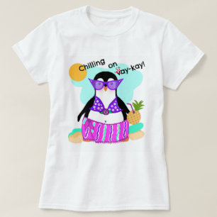 T-SHIRT de Pinguin em ação de permanência (fér
