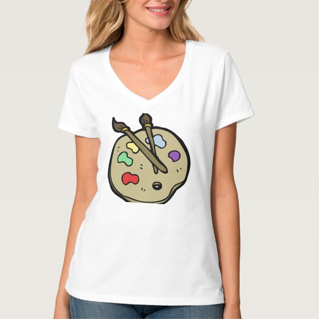 t-shirt de pintura (Frente)