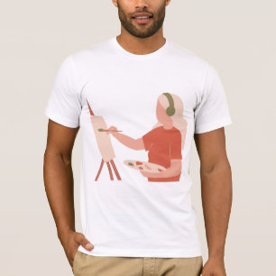 t-shirt de pintura
