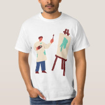 t-shirt de pintura