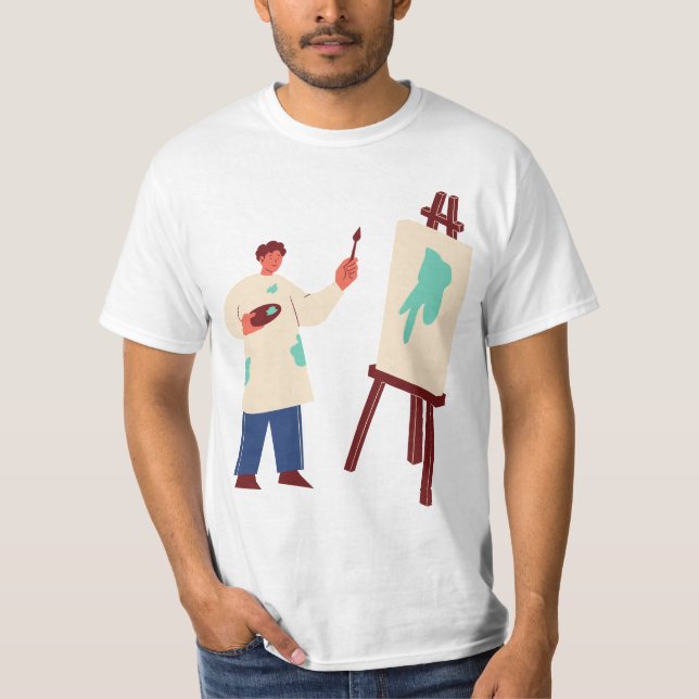 t-shirt de pintura (Frente)