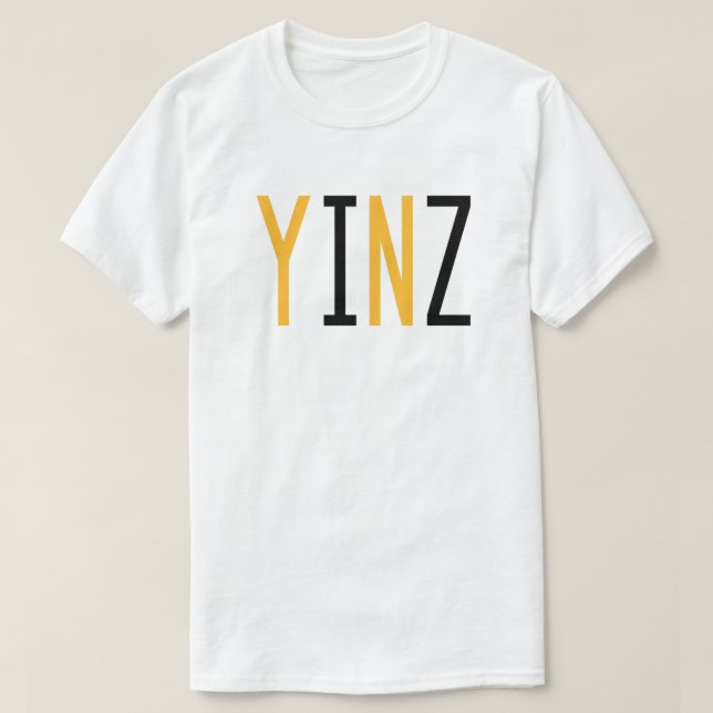 T-shirt de Pittsburgh, Pensilvânia "Yinz" (Frente do Design)