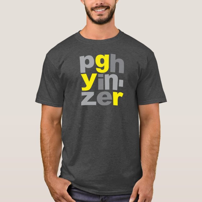 T-SHIRT DE PITTSBURGH YINZER (Frente)