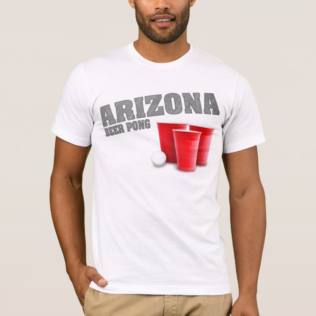 T-shirt de Pong da cerveja da arizona (Frente)