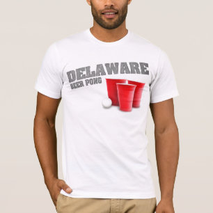T-shirt de Pong da cerveja de Delaware