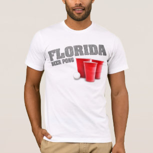 T-shirt de Pong da cerveja de Florida