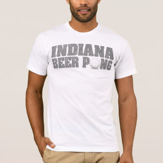 T-shirt de Pong da cerveja de Indiana