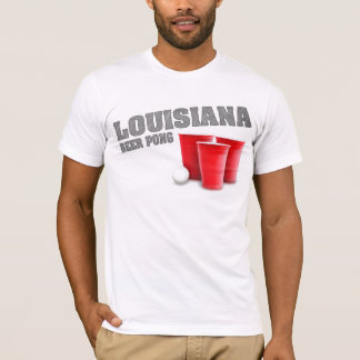 T-shirt de Pong da cerveja de Louisiana