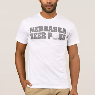 T-shirt de Pong da cerveja de Nebraska