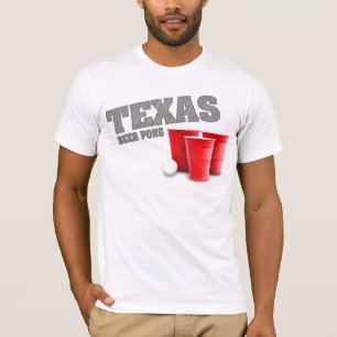 T-shirt de Pong da cerveja de Texas