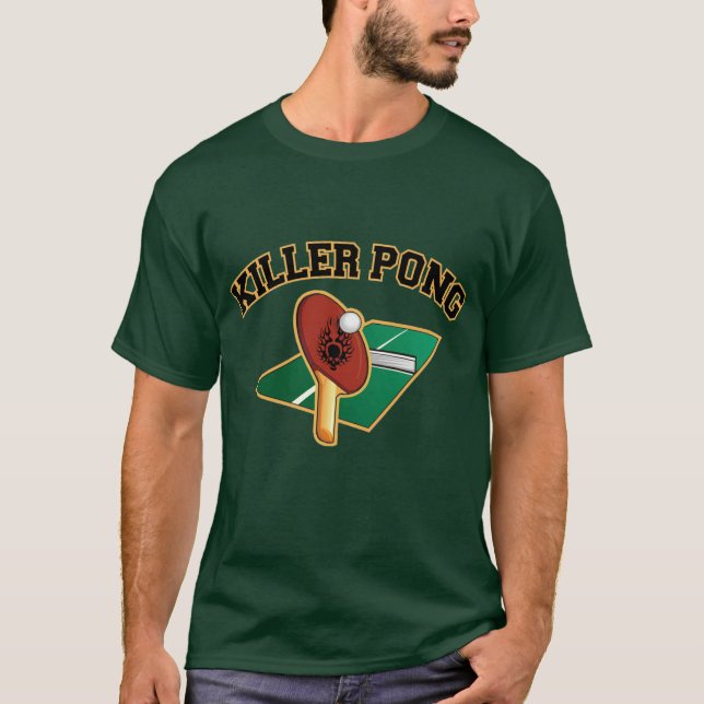 T-shirt de Pong do assassino (Frente)