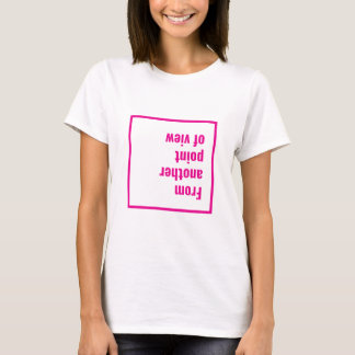T-Shirt de Ponto de Vista Rosa