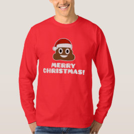 T-shirt de Poo Emoji do Feliz Natal