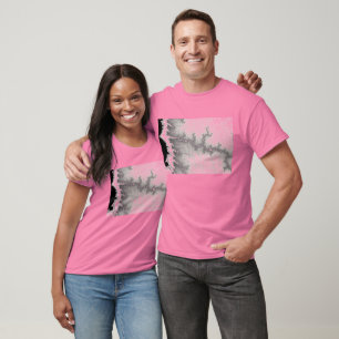 T-shirt de prata da falha na linha