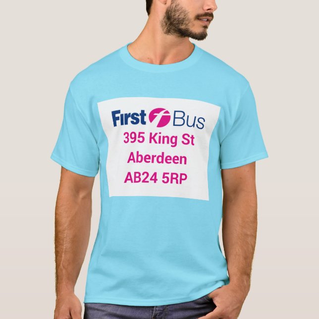 T-Shirt de Primeiro Ônibus (Frente)