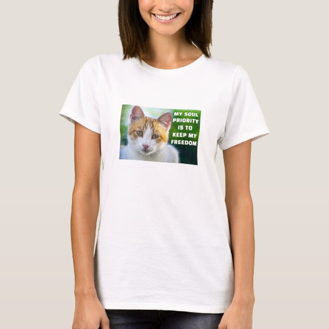 T-Shirt de Prioridade de Alma (leve) (Frente)