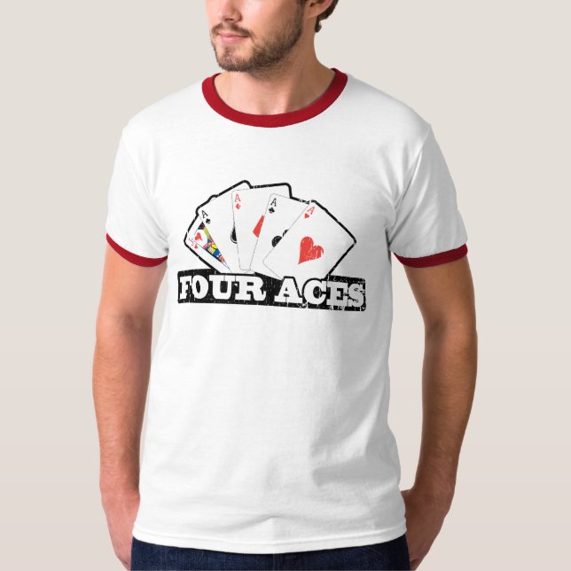 T-shirt de quatro áss (Frente)