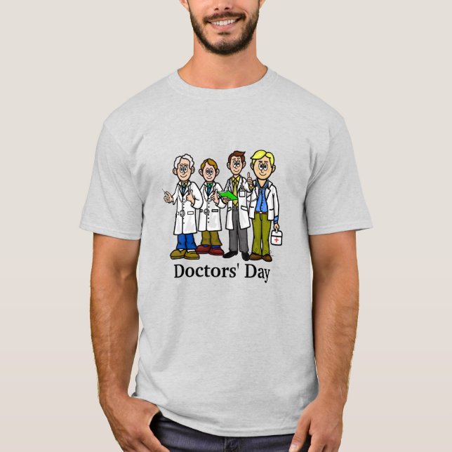 T-Shirt de Quatro Médicos Masculinos (Frente)