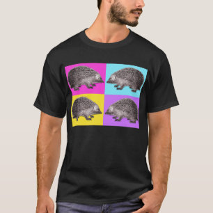 T-shirt de quatro ouriços - cores brilhantes no