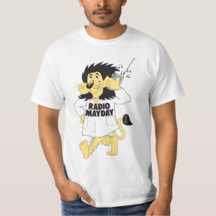 T-shirt de rádio do leão do Mayday (básico)
