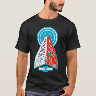 T-shirt de rádio do serviço da pista de aterrage