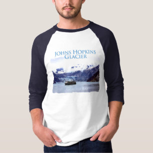 T-shirt De Raglan básico da Capa da geleira de Johns
