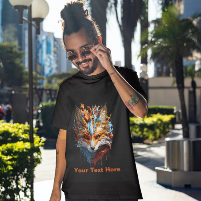 T-Shirt de Raposa 3D (Criador carregado)