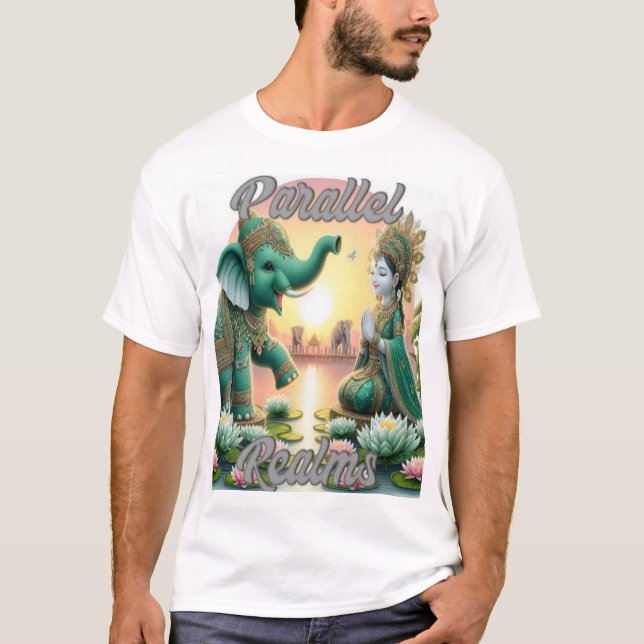 t-shirt de Realms Paralelos (Frente)