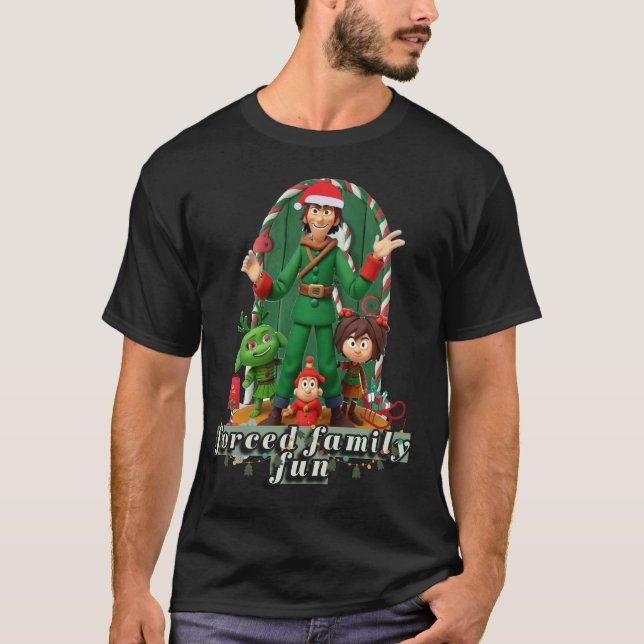 T-shirt de referência da família/Elf (Frente)