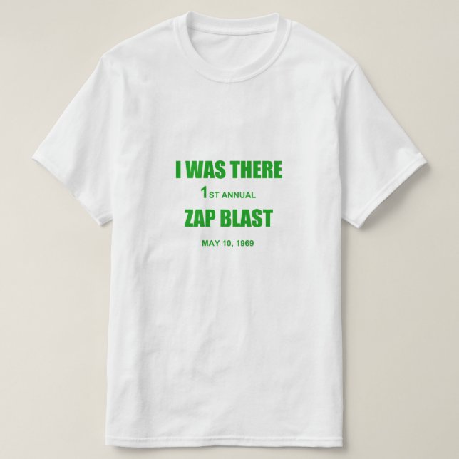T-Shirt de Reprodução de Explosão Zap (Frente do Design)
