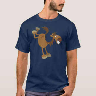 T-shirt de retrocesso bonito do cavalo dos