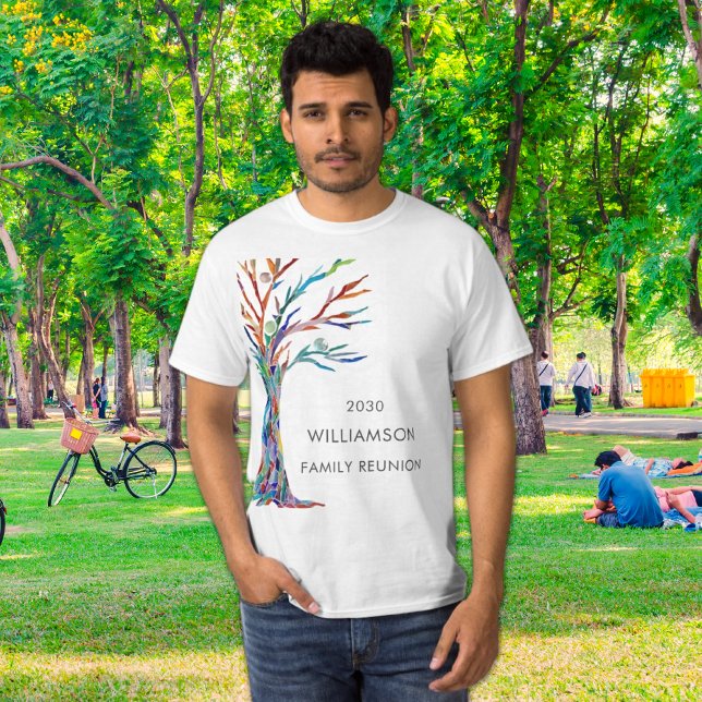 T-Shirt de Reunião Familiar de Árvores Familiares (Criador carregado)