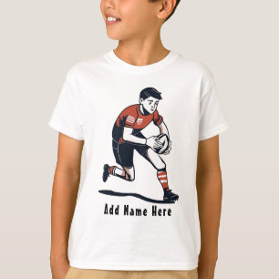 T-Shirt de Rugby de Crianças Personalizadas