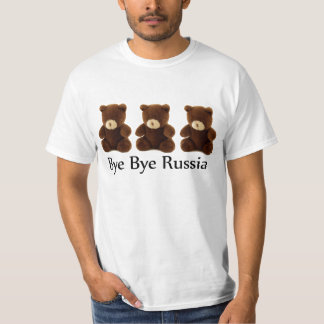 T-shirt de Rússia do adeus