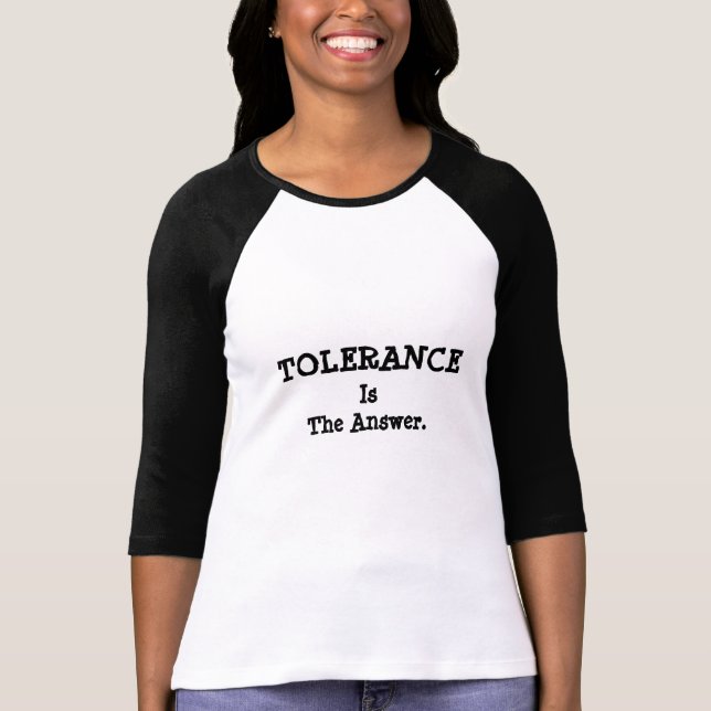 T-shirt de S das MULHERES da TOLERÂNCIA ' (Frente)