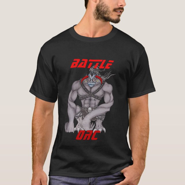 T-SHIRT DE S DOS HOMENS DA BATALHA ORC ' (Frente)