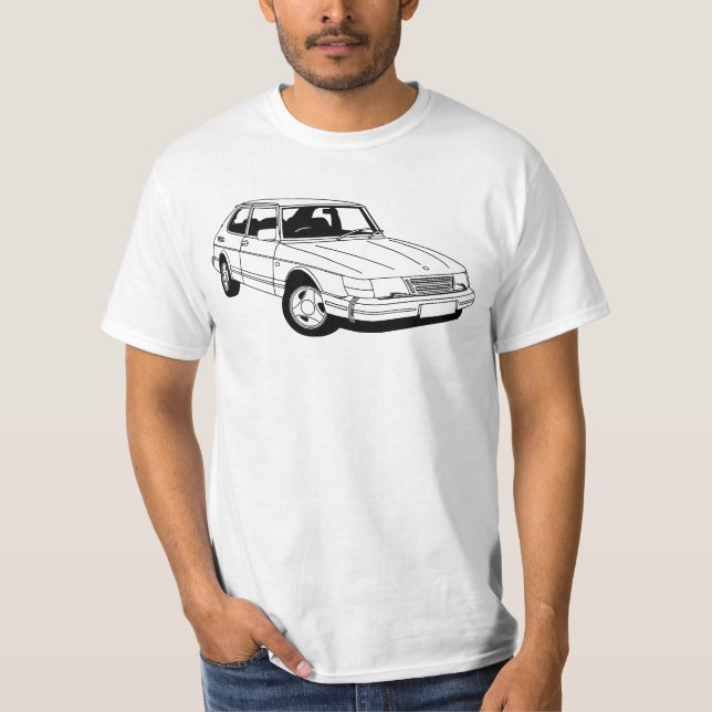 T-shirt de SAAB 900 Turbo (Frente)