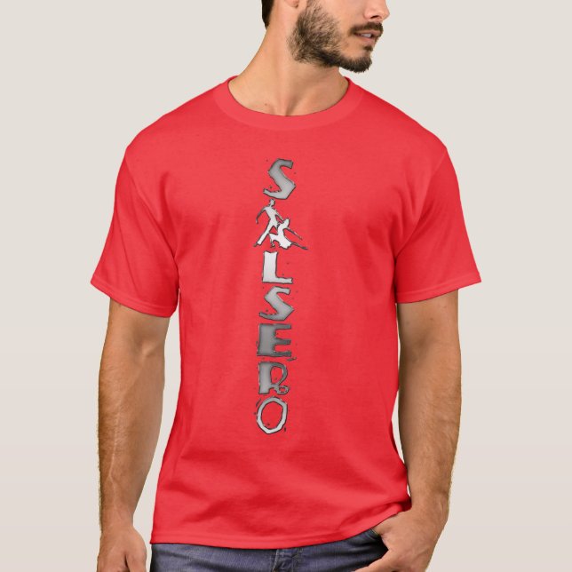 T-shirt de SALSERO com casal da dança em vez de A (Frente)