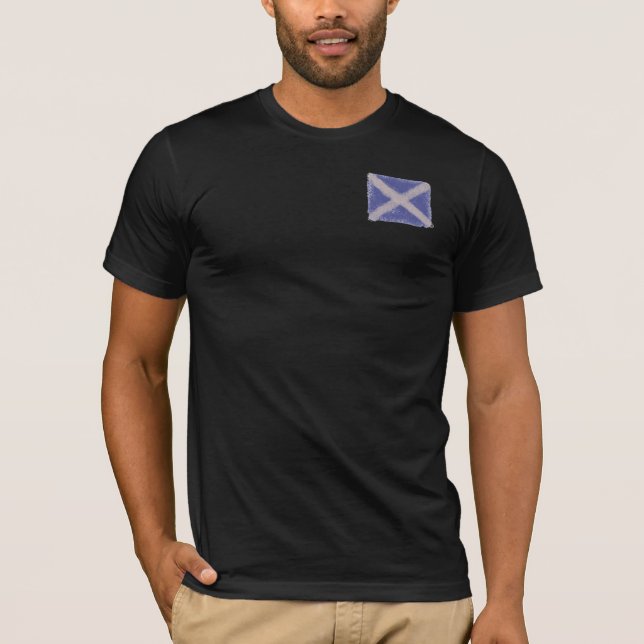 T-shirt de Saltire do Scottish (Frente)