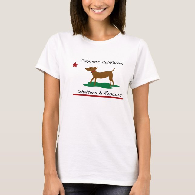 T-Shirt de Salvamento de Cachorro da República da  (Frente)